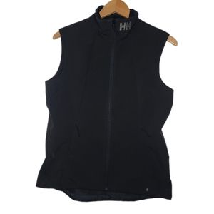 Helly Hansen Mens Medium‎ Black Paramount Series Softshell Zip Up Vest